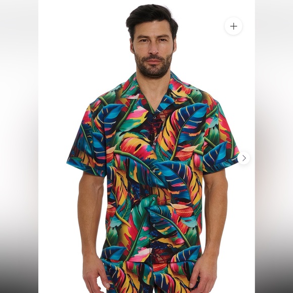 NWT ROBERT GRAHAM TOUCAN SHORT SLEEVE BUTTON DOWN SHIRT - Picture 1 of 8